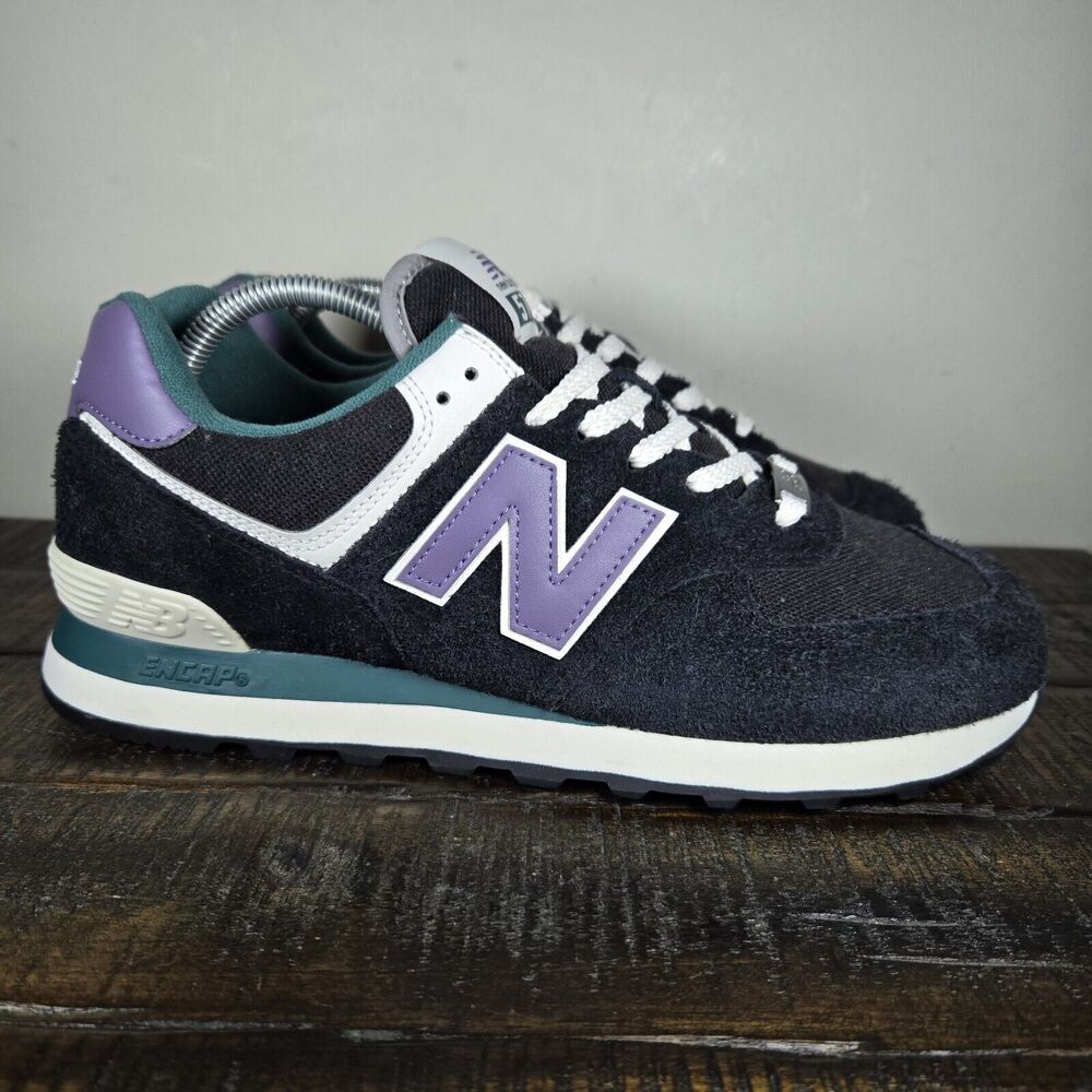 NEW New Balance 574 Classics Mens Size 12 D Lifestyle Shoes U574LV2 Black Green